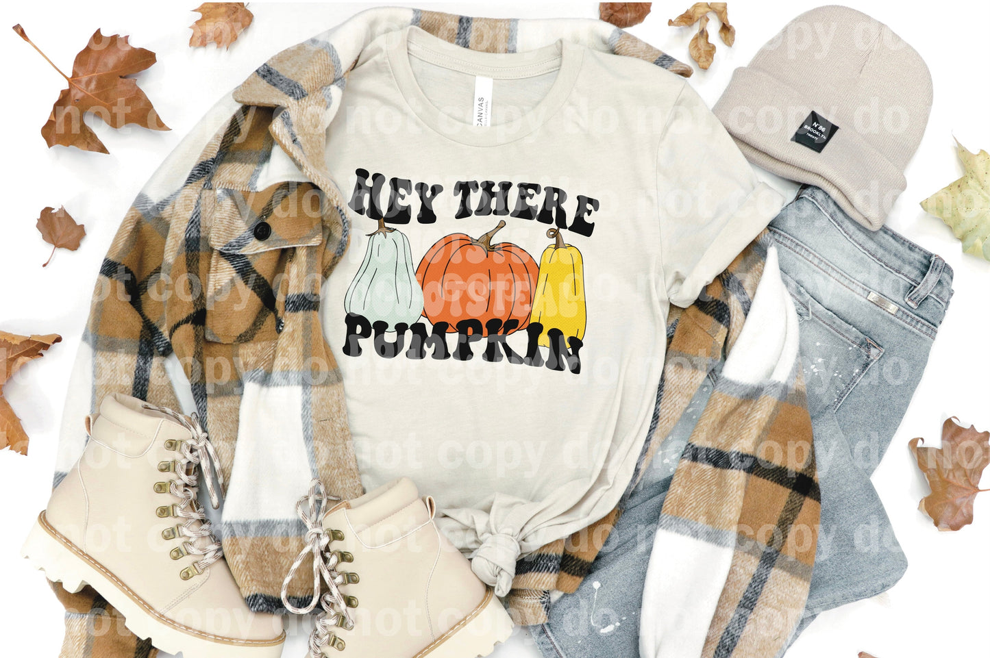 Hey There Pumpkin Full Color/One Color Dream Print or Sublimation Print