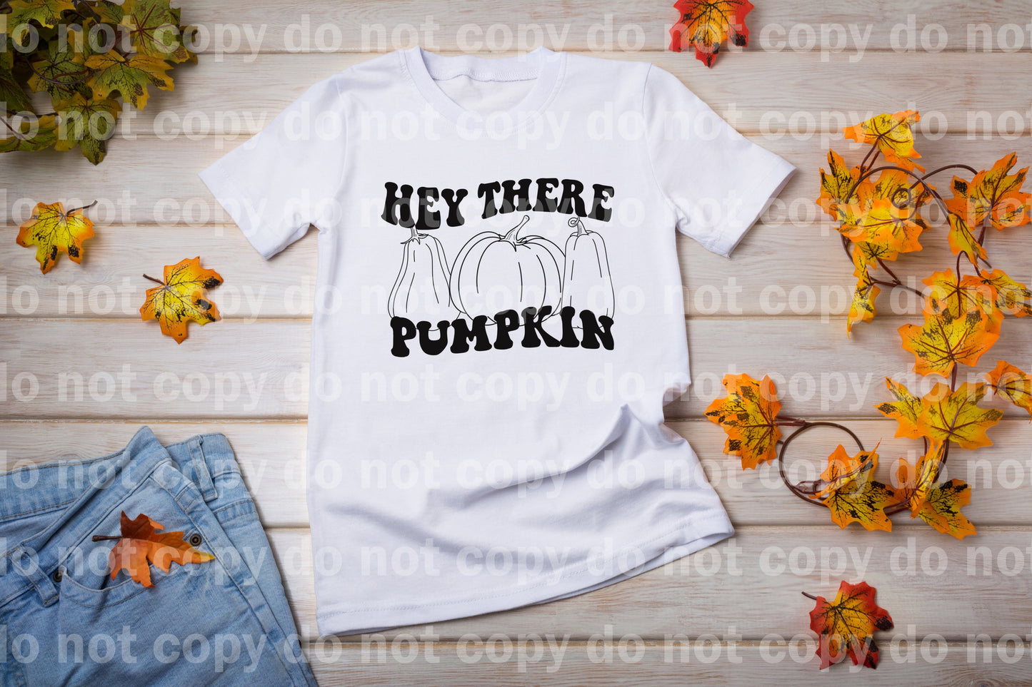 Hey There Pumpkin Full Color/One Color Dream Print or Sublimation Print