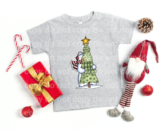 Hiding Snowman In Christmas Tree Dream Print or Sublimation Print