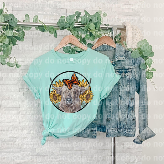 Highland Cow Sunflower Dream Print or Sublimation Print