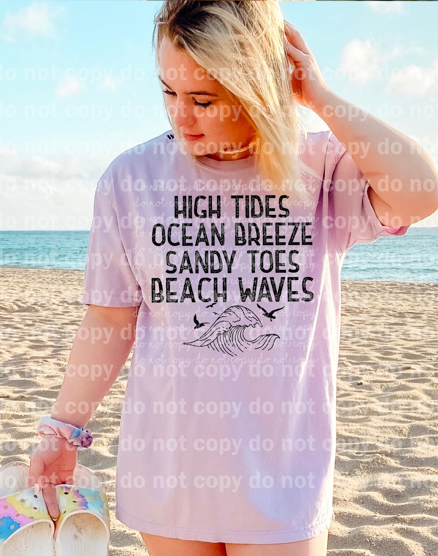 High Tides Ocean Breeze Sandy Toes Beach Waves Dream Print or Sublimation Print