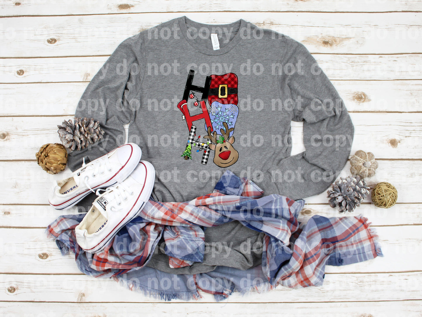 Ho Ho Ho Reindeer Dream Print or Sublimation Print