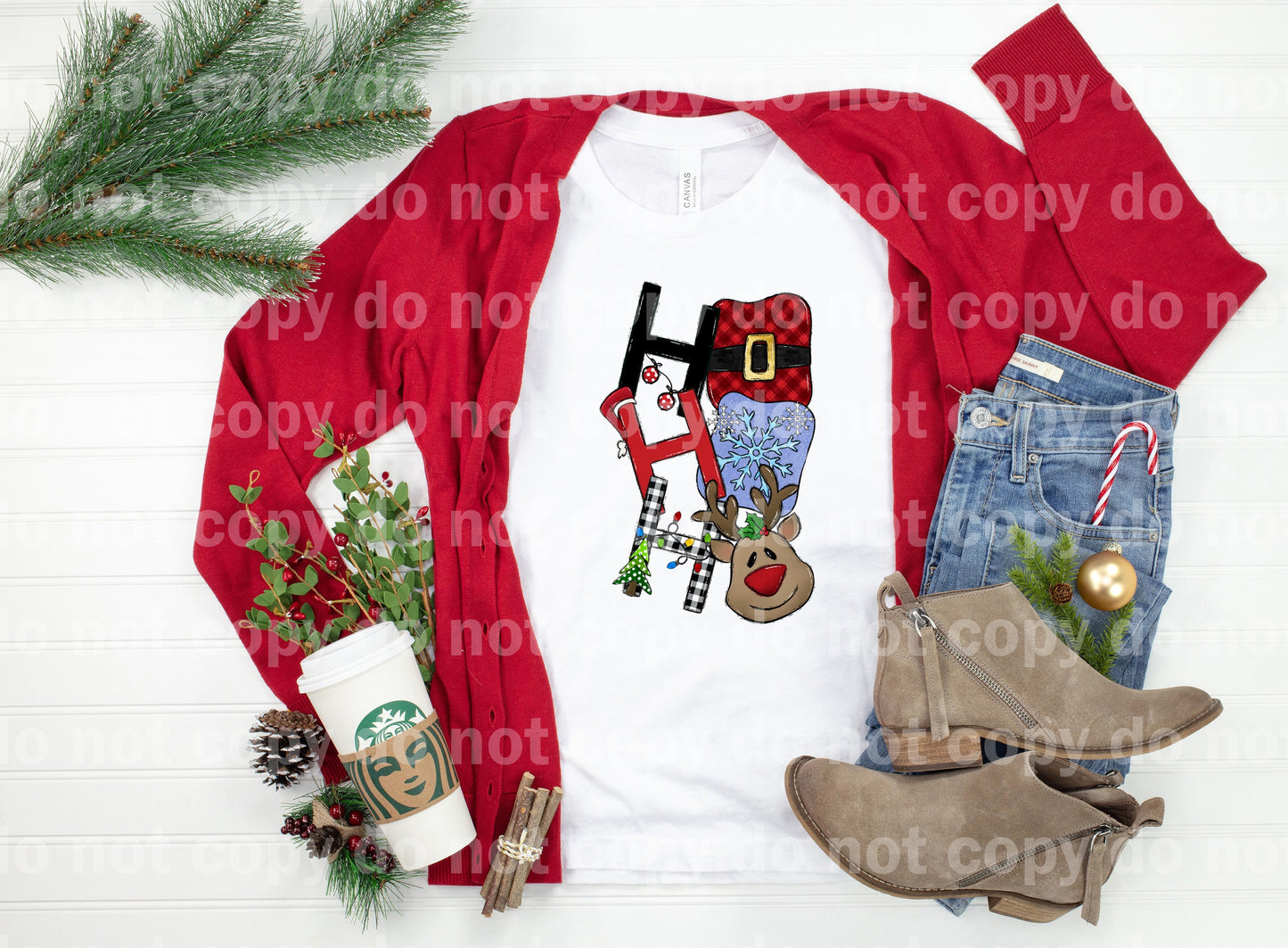 Ho Ho Ho Reindeer Dream Print or Sublimation Print