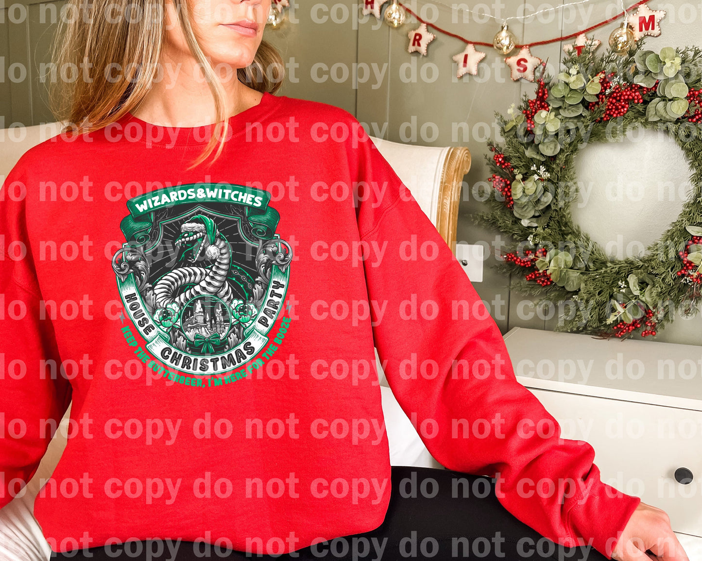 House Christmas Party Serpent Dream Print or Sublimation Print
