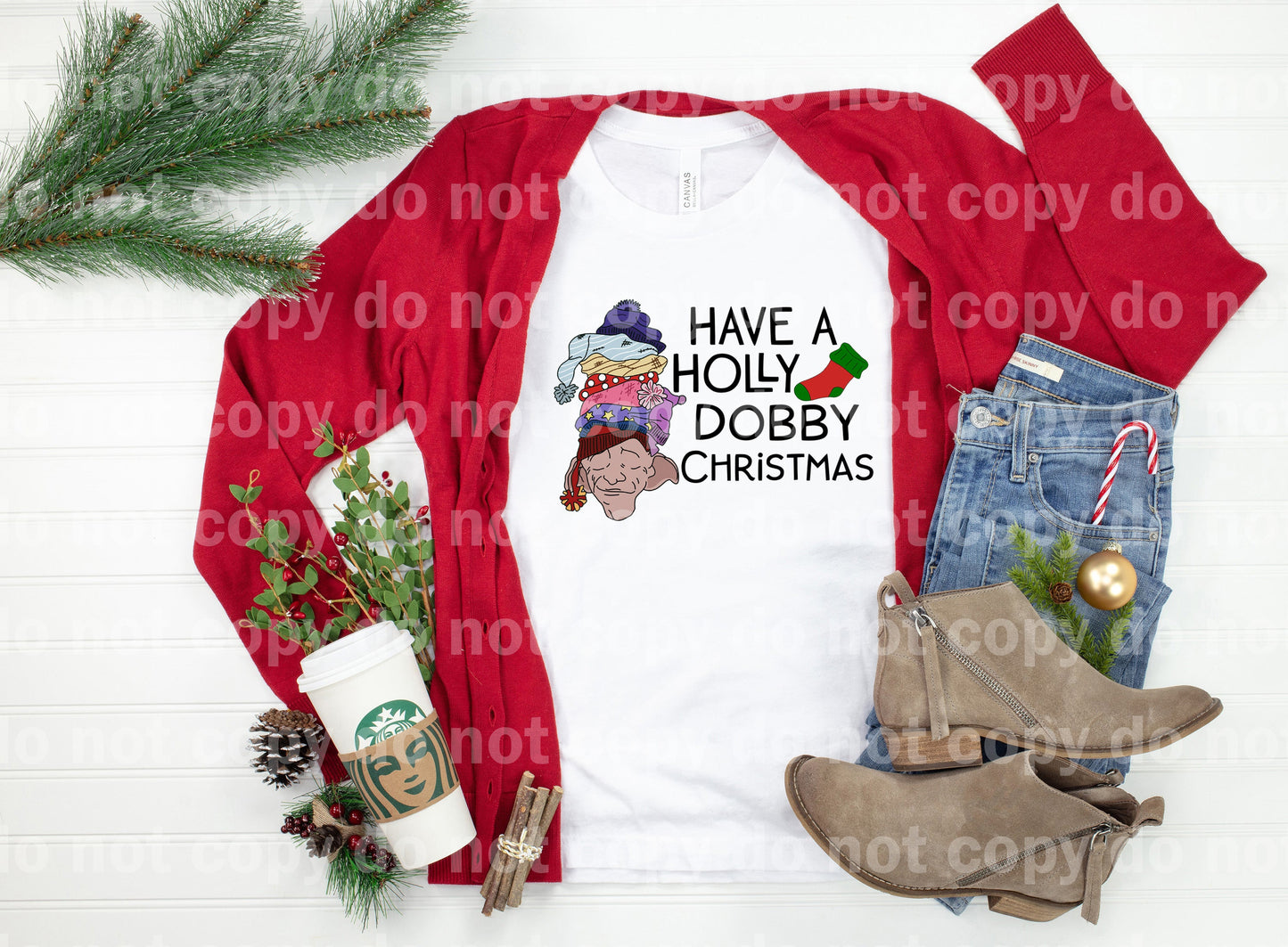 Have A Holly Dobby Christmas Dream Print or Sublimation Print