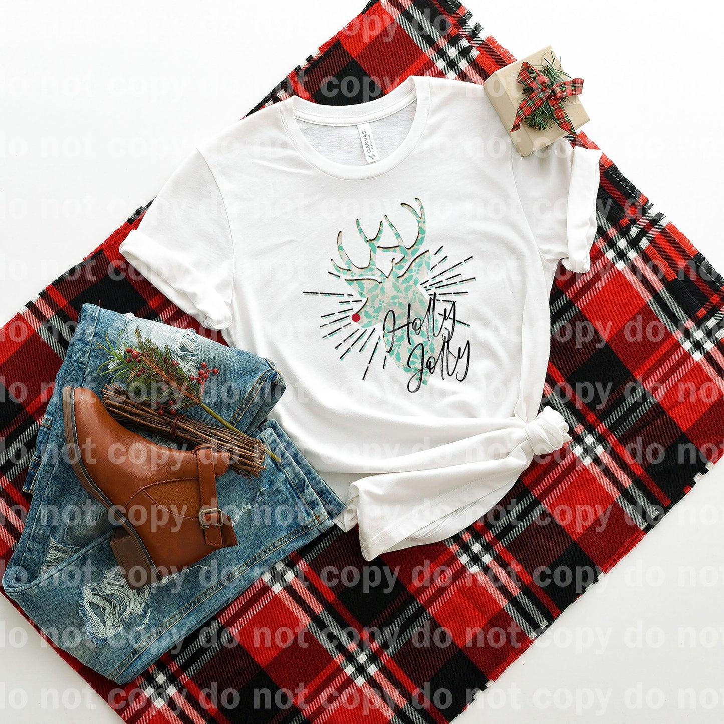 Holly Jolly Dream Print or Sublimation Print