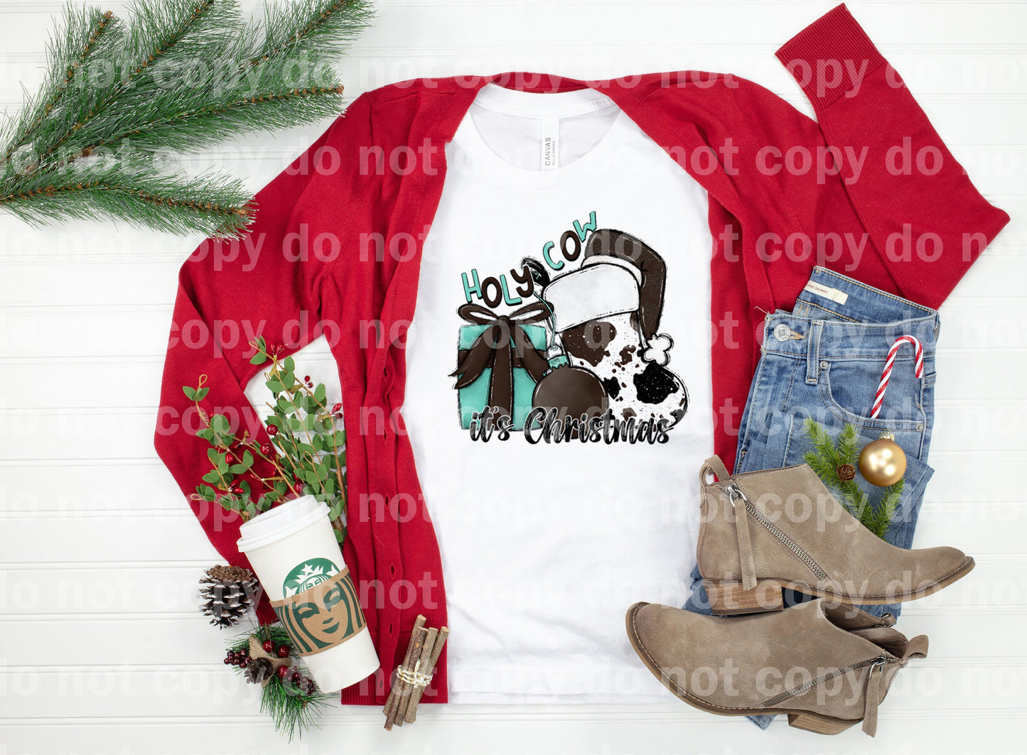 Holy Cow It's Christmas Dream Print or Sublimation Print