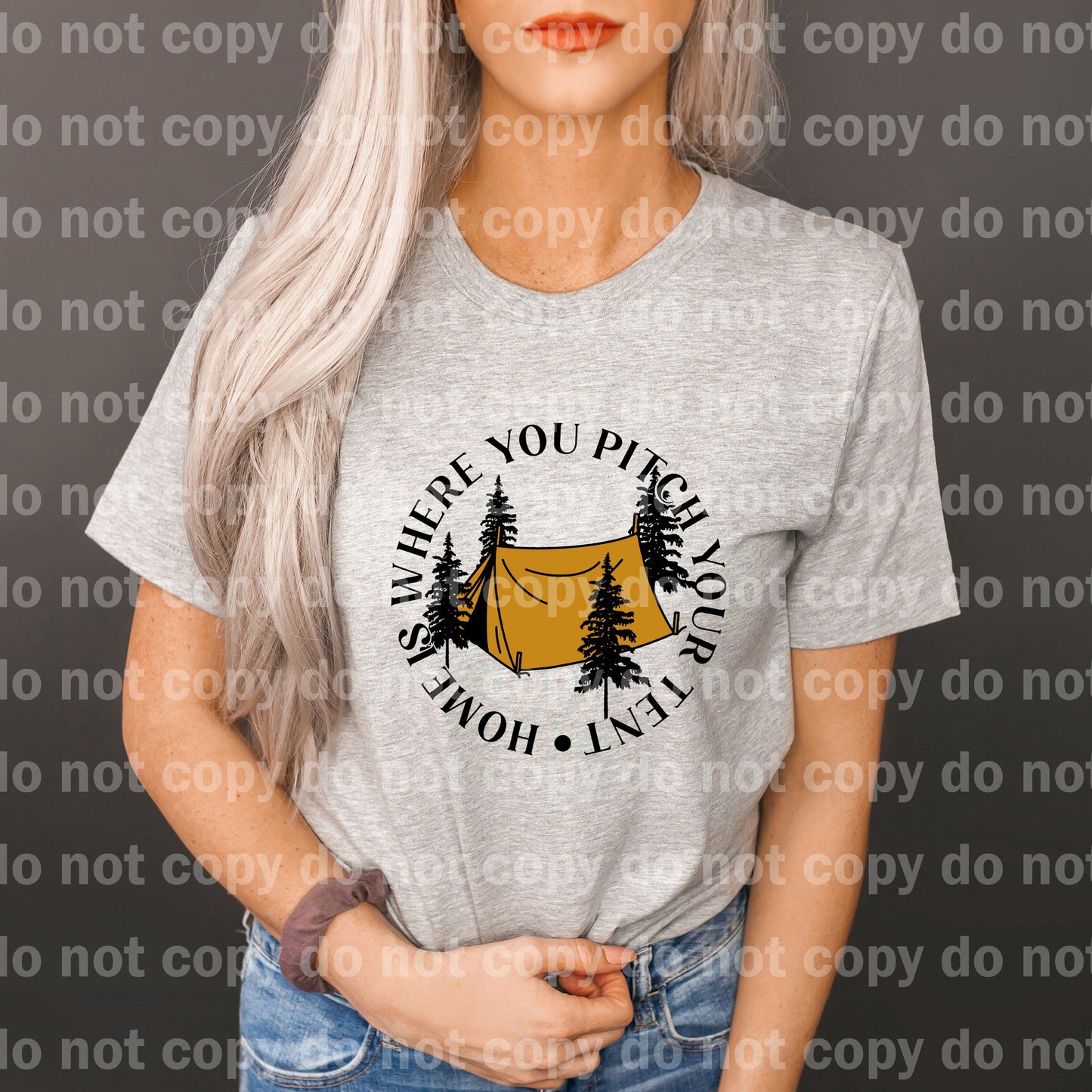 Home Is Where You Pitch Your Tent Full Color/One Color Dream Print or Sublimation Print