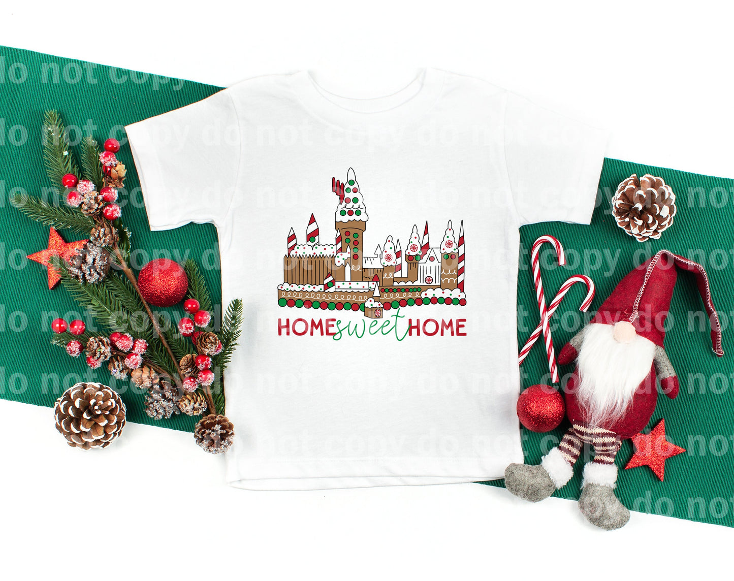 Home Sweet Home Christmas Castle Dream Print or Sublimation Print