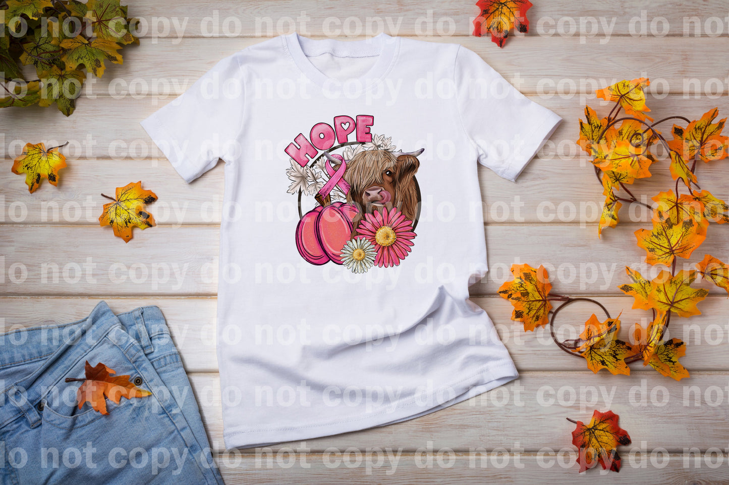 Hope Cow Pink Ribbon Dream Print or Sublimation Print