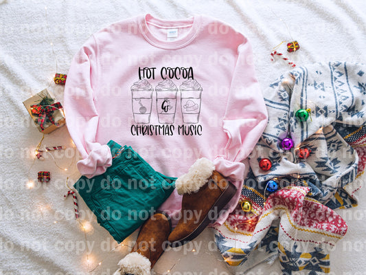 Hot Cocoa Christmas Music Dream Print or Sublimation Print