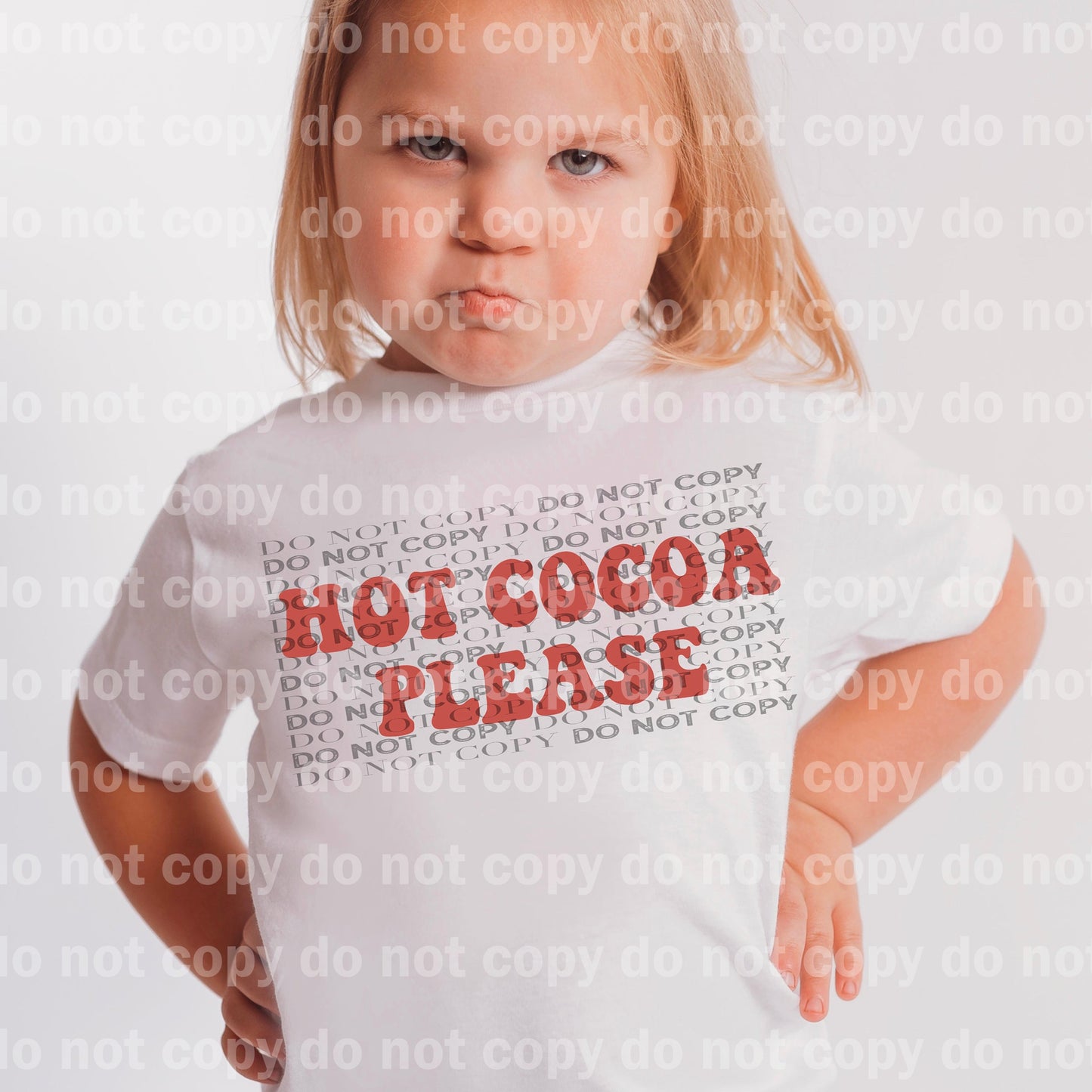 Hot Cocoa Please Red Dream Print or Sublimation Print