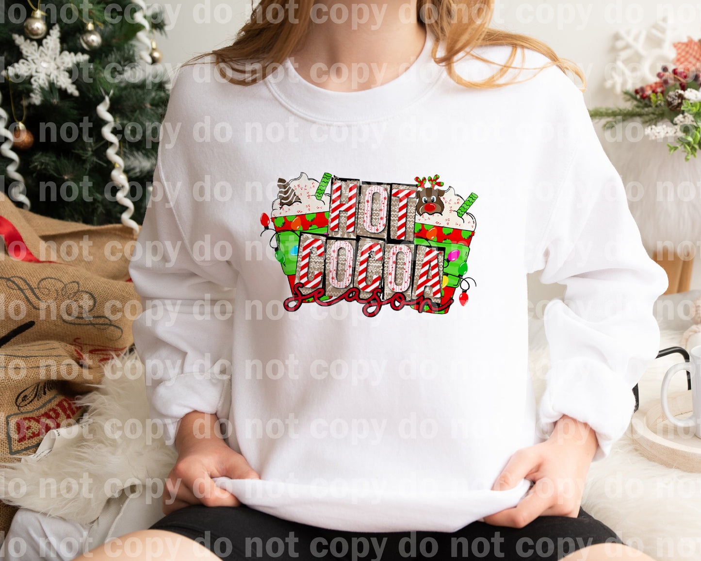 Hot Cocoa Season Dream Print or Sublimation Print