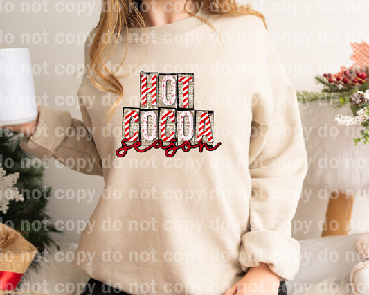 Hot Cocoa Season Red And White Dream Print or Sublimation Print