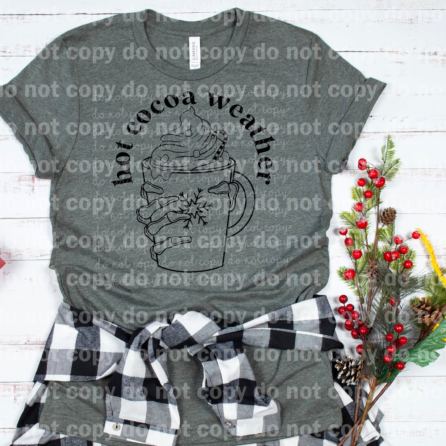 Hot Cocoa Weather Skellie Full Color/One Color Dream Print or Sublimation Print