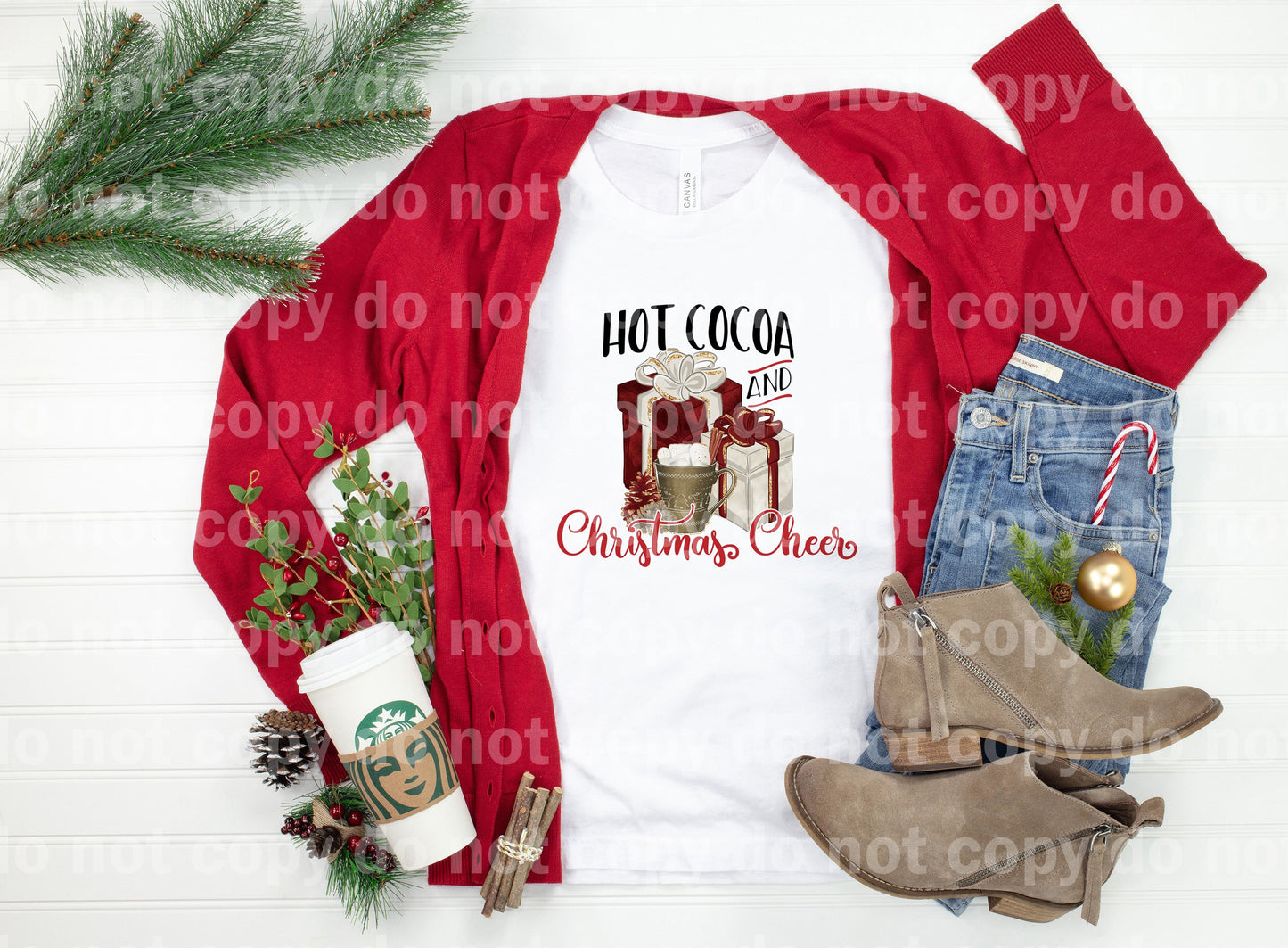Hot Cocoa And Christmas Cheer Dream Print or Sublimation Print