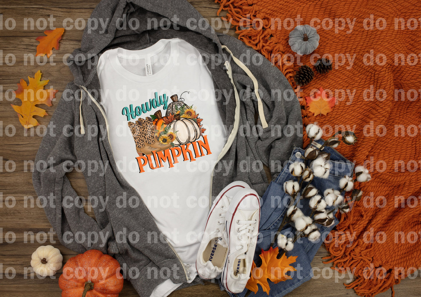 Howdy Pumpkin Dream Print or Sublimation Print