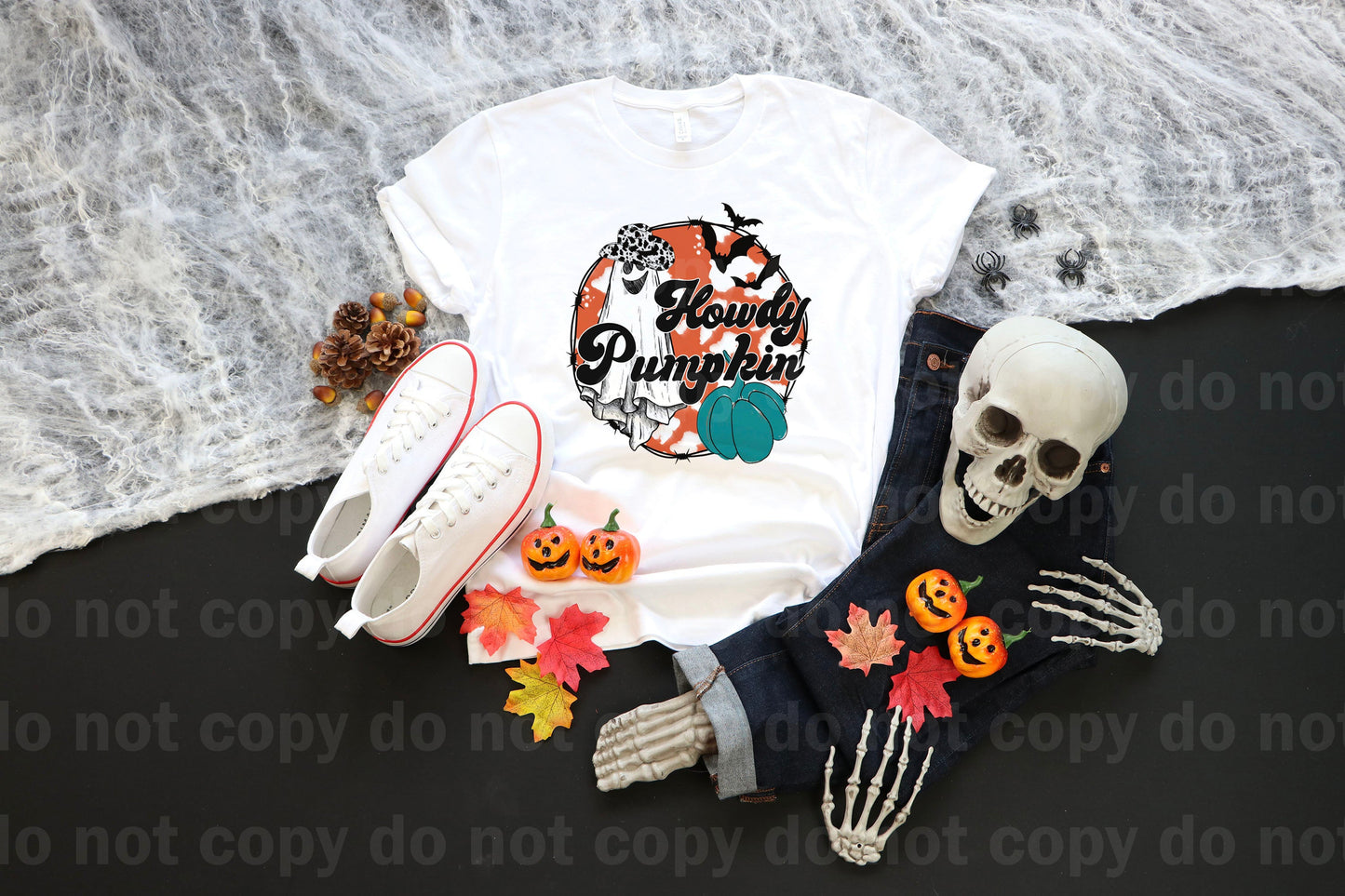 Howdy Pumpkin with Bats Dream Print or Sublimation Print