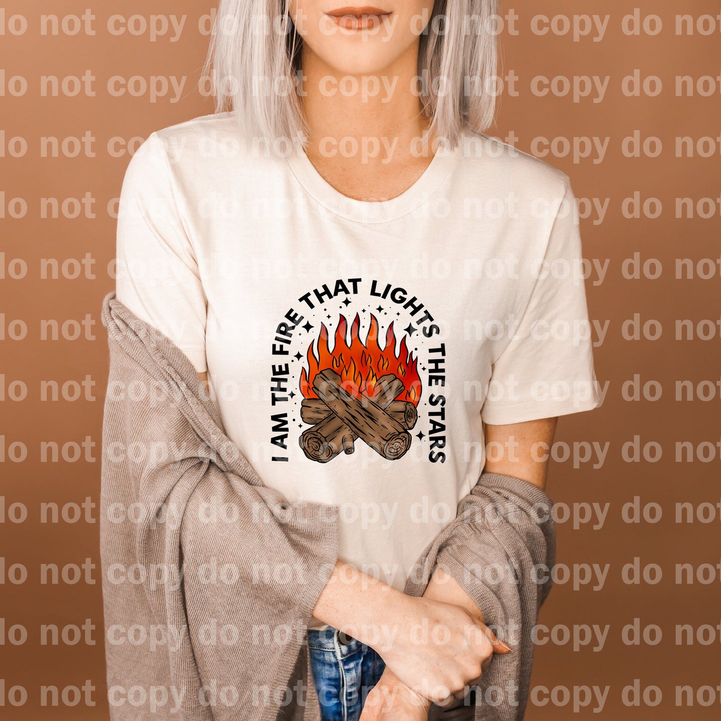 I Am The Fire That Lights The Stars Full Color/One Color Dream Print or Sublimation Print
