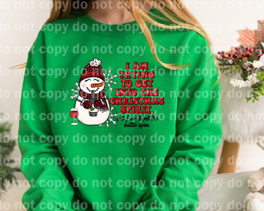 I Am Trying To Get Into The Christmas Spirit But I Can't Get The Bottle Open Dream Print or Sublimation Print