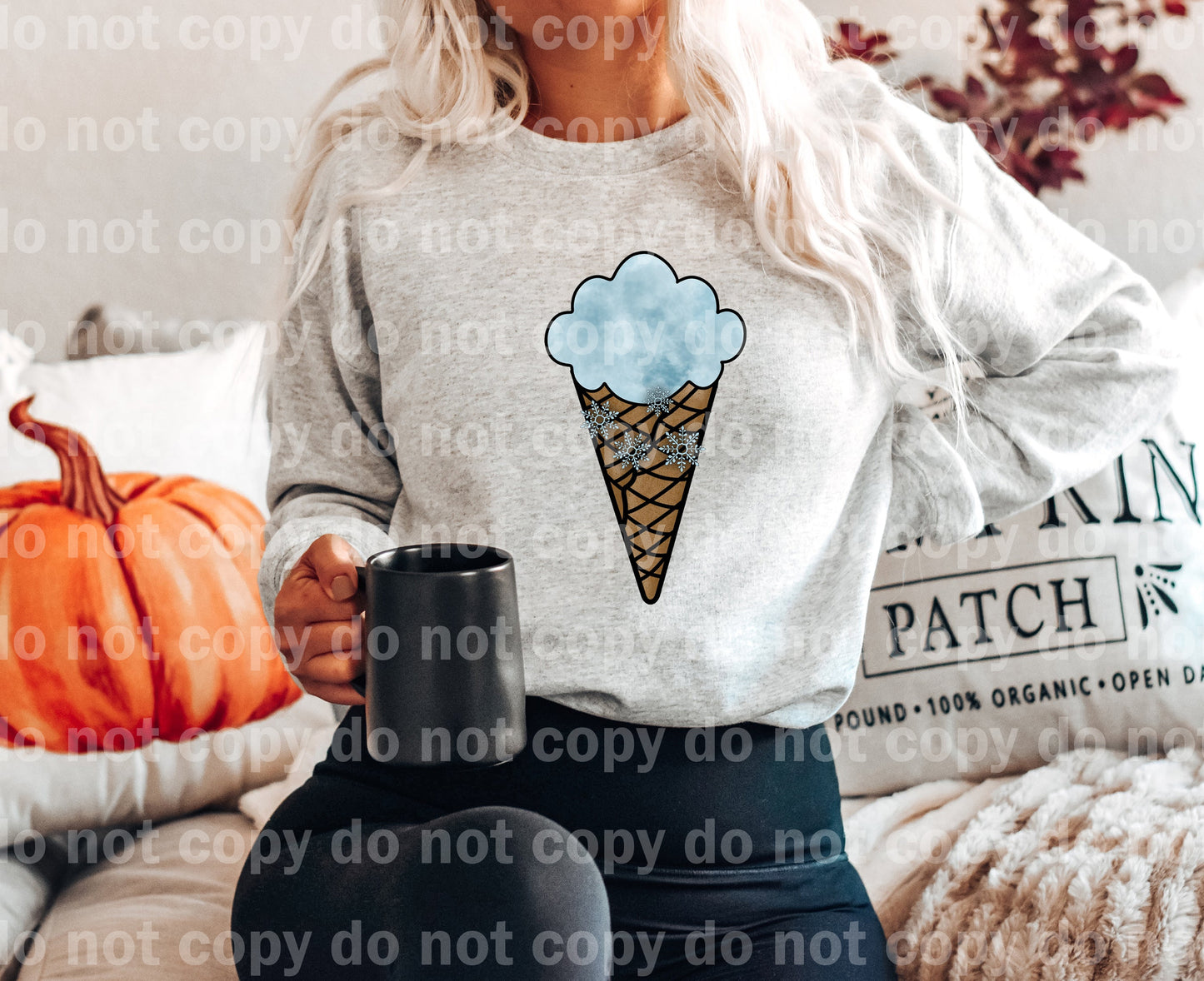 Ice Cream Snowflakes Dream Print or Sublimation Print