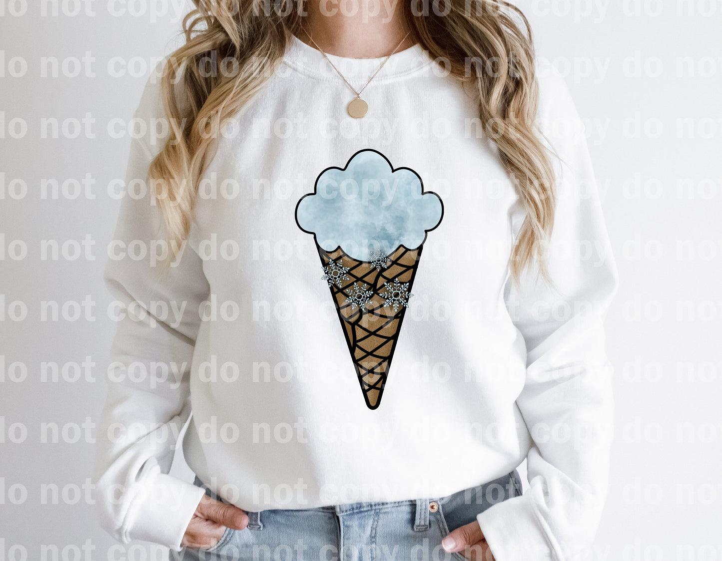 Ice Cream Snowflakes Dream Print or Sublimation Print