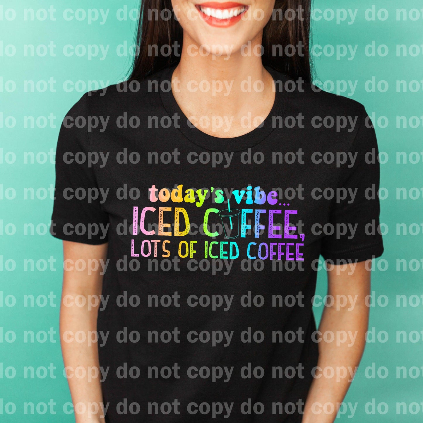 Today's Vibe. Iced Coffee, Lots Of Iced Coffee Full Color/One Color Dream Print or Sublimation Print