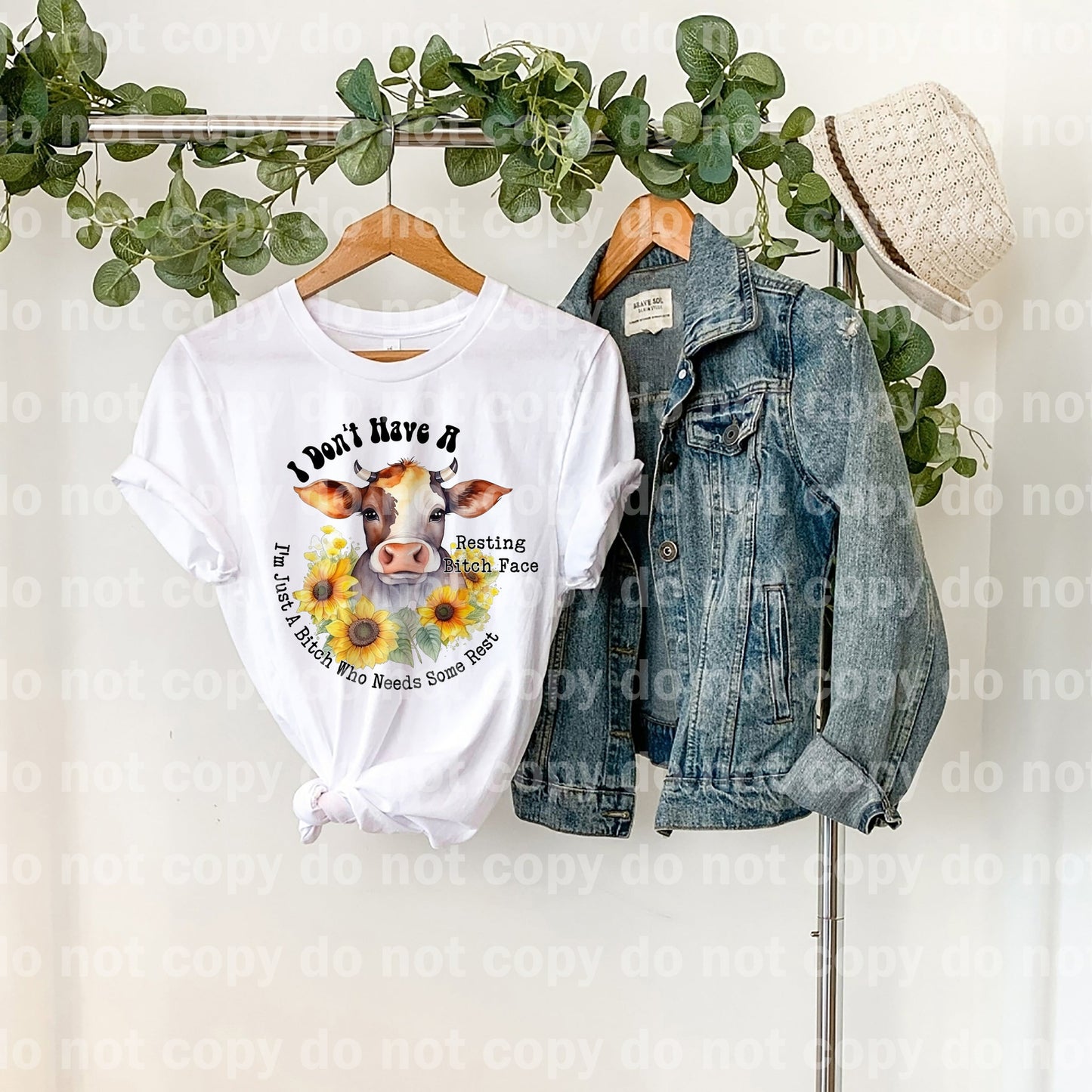 I Don't Have A Resting Bitch Face I'm Just A Bitch Who Needs Some Rest Dream Print or Sublimation Print