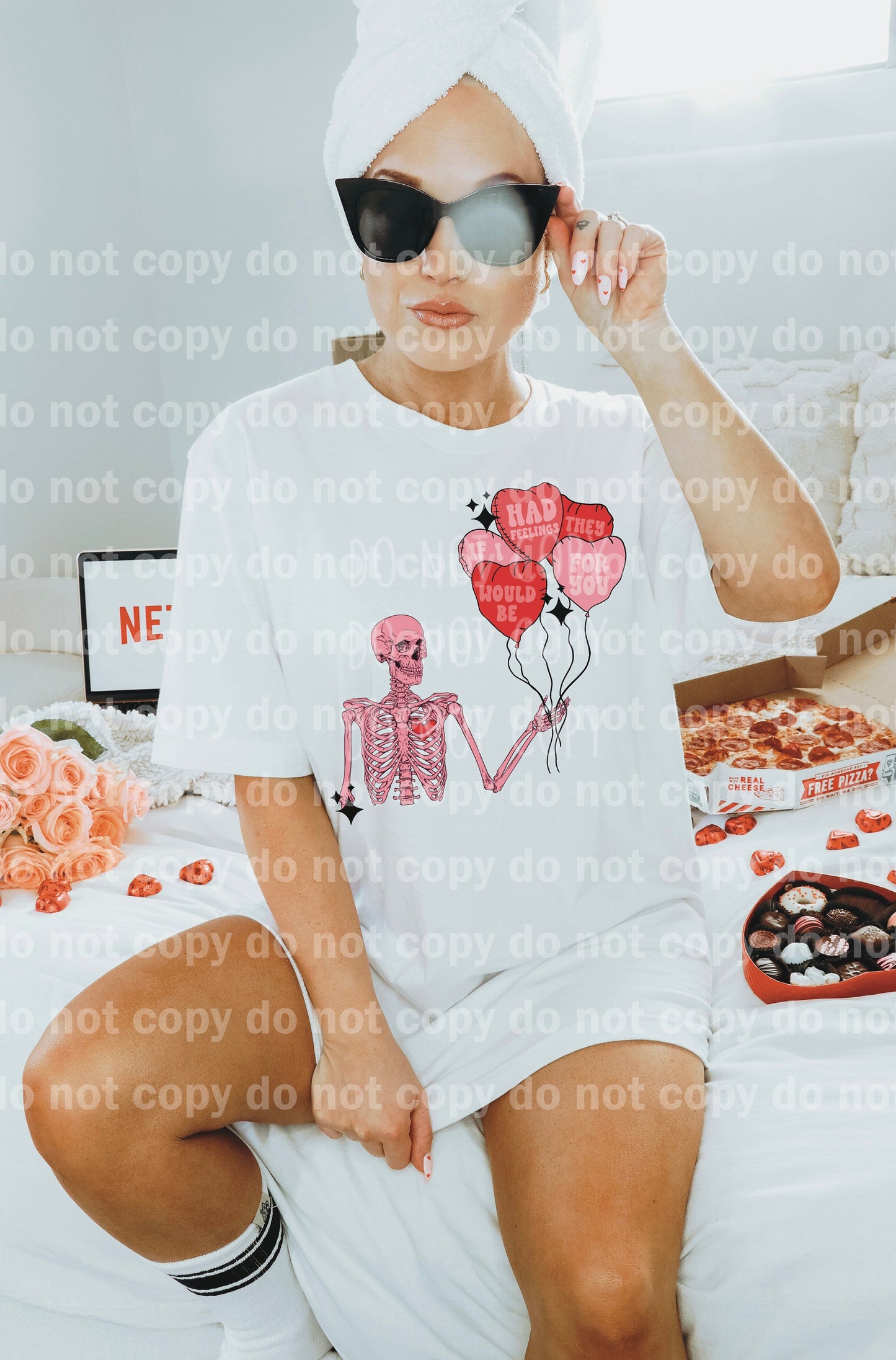 If I Had Feelings They Would Be For You Skellie Pink/White Dream Print or Sublimation Print