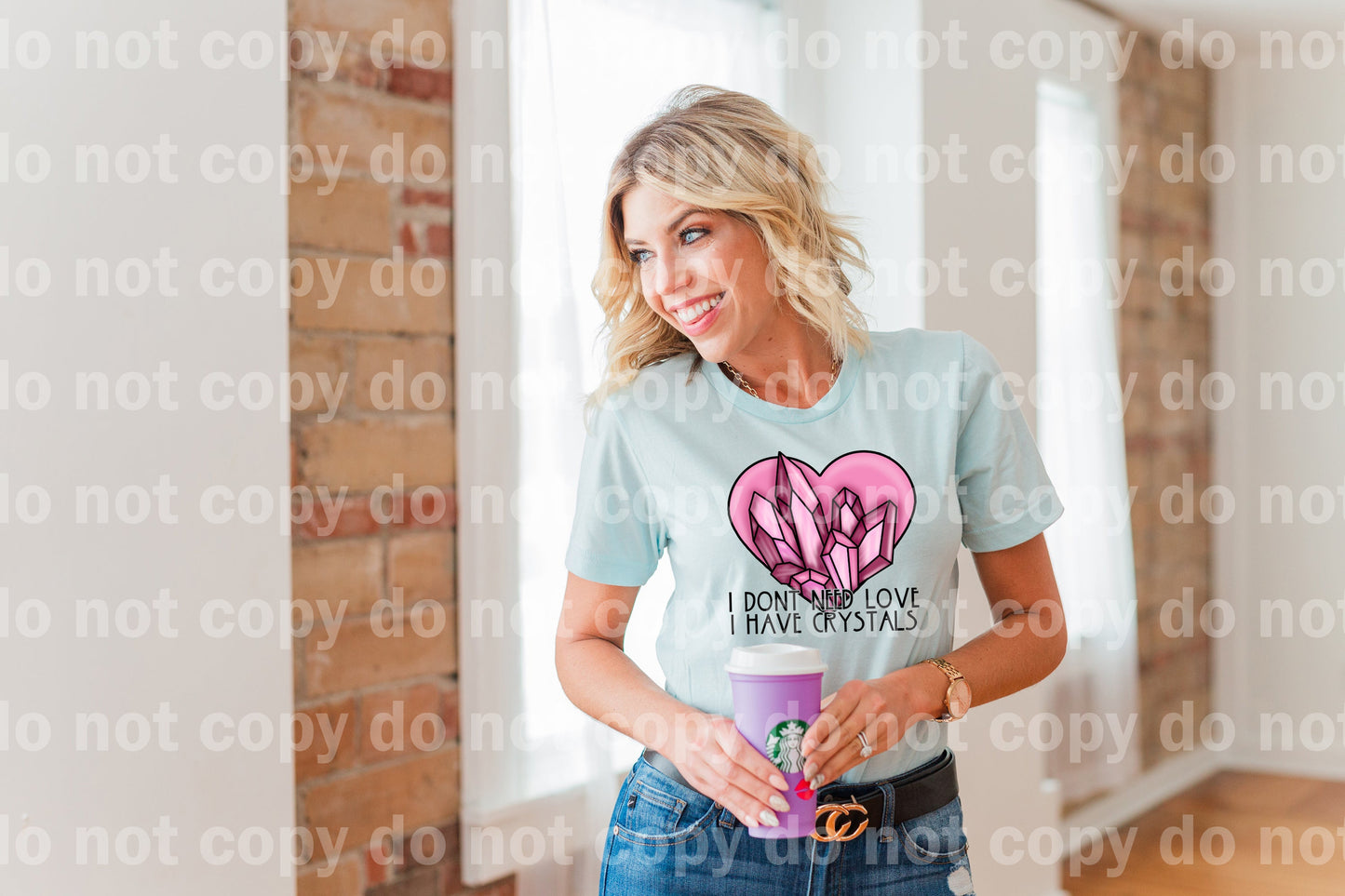 I Don't Need Love I Have Crystals Pink Dream Print or Sublimation Print