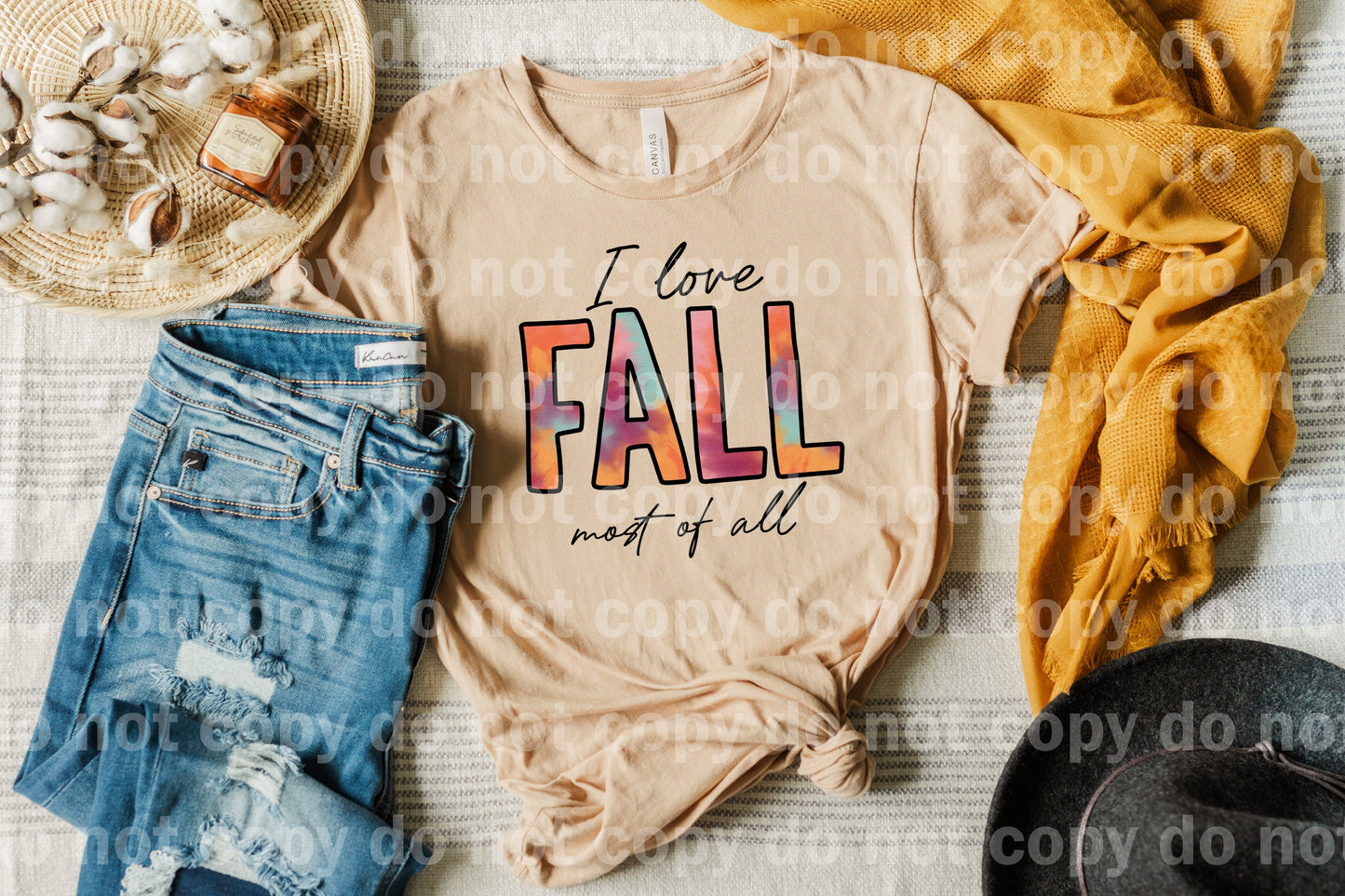 I Love Fall Most Of All Dream Print or Sublimation Print