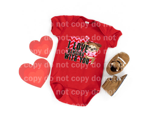 I Love Hanging With You Sloth Valentine Dream Print or Sublimation Print