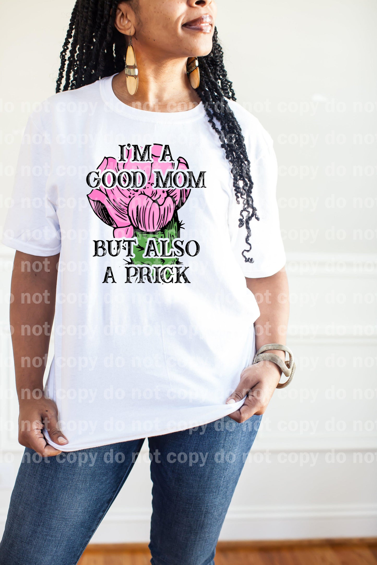 I'm A Good Mom But Also A Prick Pink Flower Dream Print or Sublimation Print