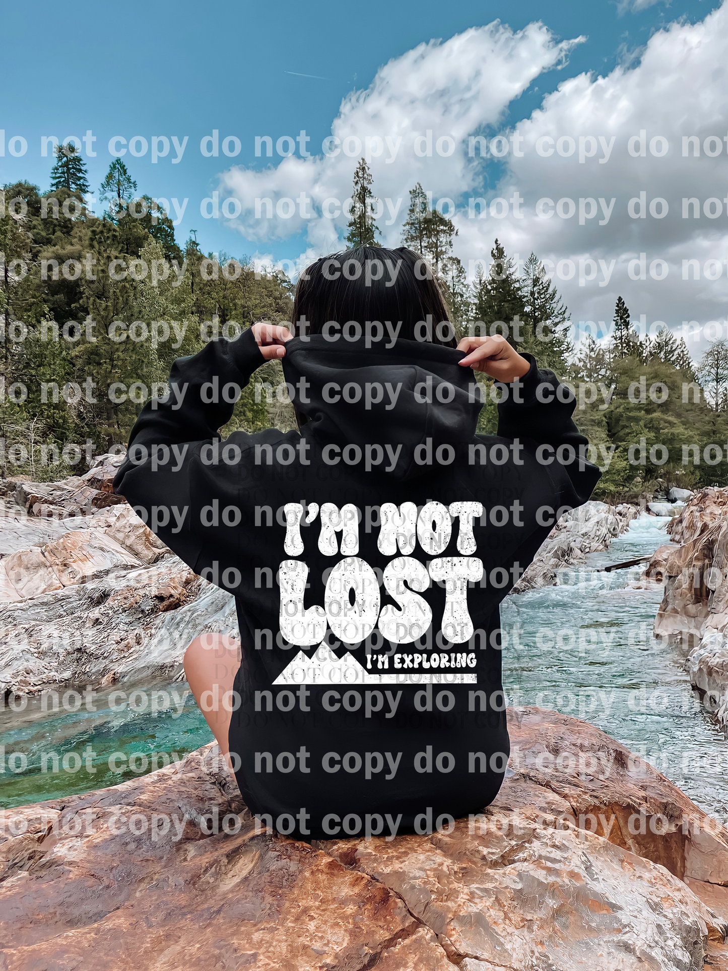 I'm Not Lost I'm Exploring Black/White/Colored Dream Print or Sublimation Print