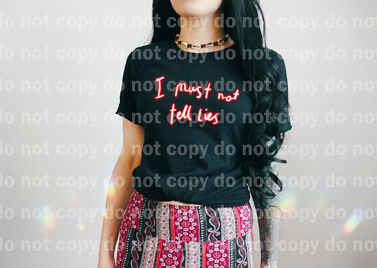 I Must Not Tell Lies Typography Dream Print or Sublimation Print