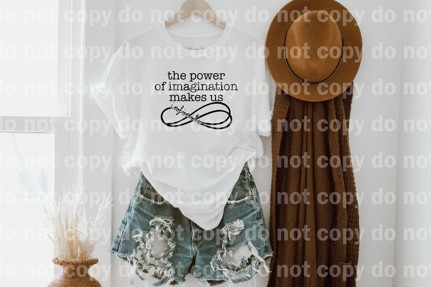 The Power Of Imagination Makes Us Infinite Black/White Dream Print or Sublimation Print