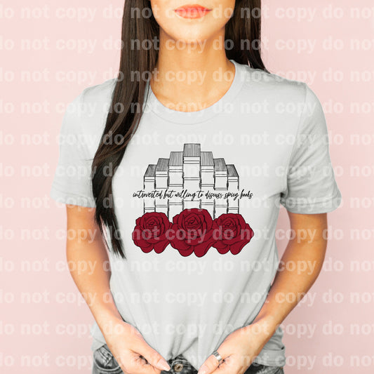 Introverted But Willing To Discuss Spicy Books Full Color/One Color Dream Print or Sublimation Print