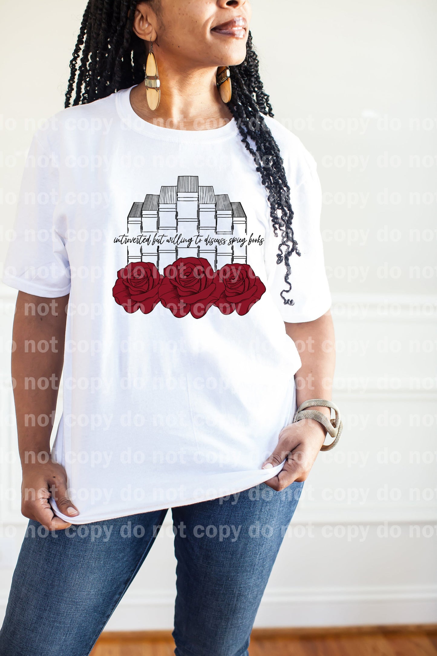 Introverted But Willing To Discuss Spicy Books Full Color/One Color Dream Print or Sublimation Print