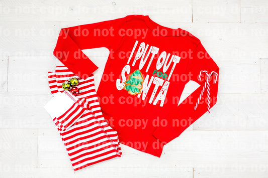 I Put Out For Santa Cookie Off White Dream Print or Sublimation Print