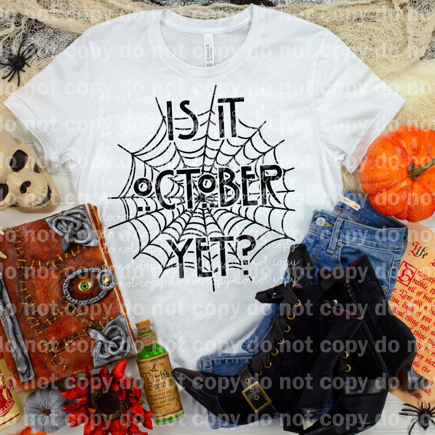 Is It October Yet Spider Web Dream Print or Sublimation Print
