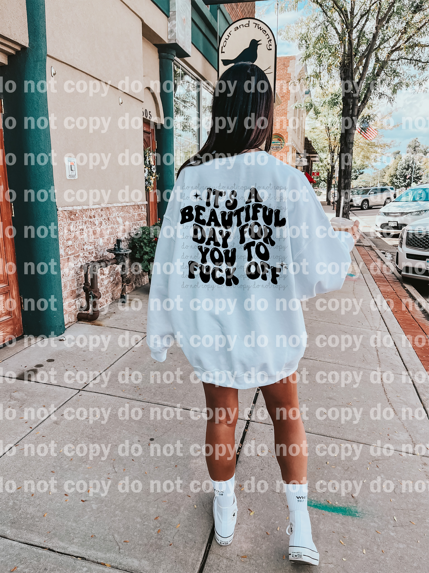 It's A Beautiful Day For You To Fuck Off Black/White Dream Print or Sublimation Print