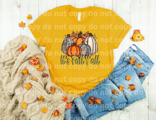 It's Fall Y'all Pumpkins Grouped Dream Print or Sublimation Print