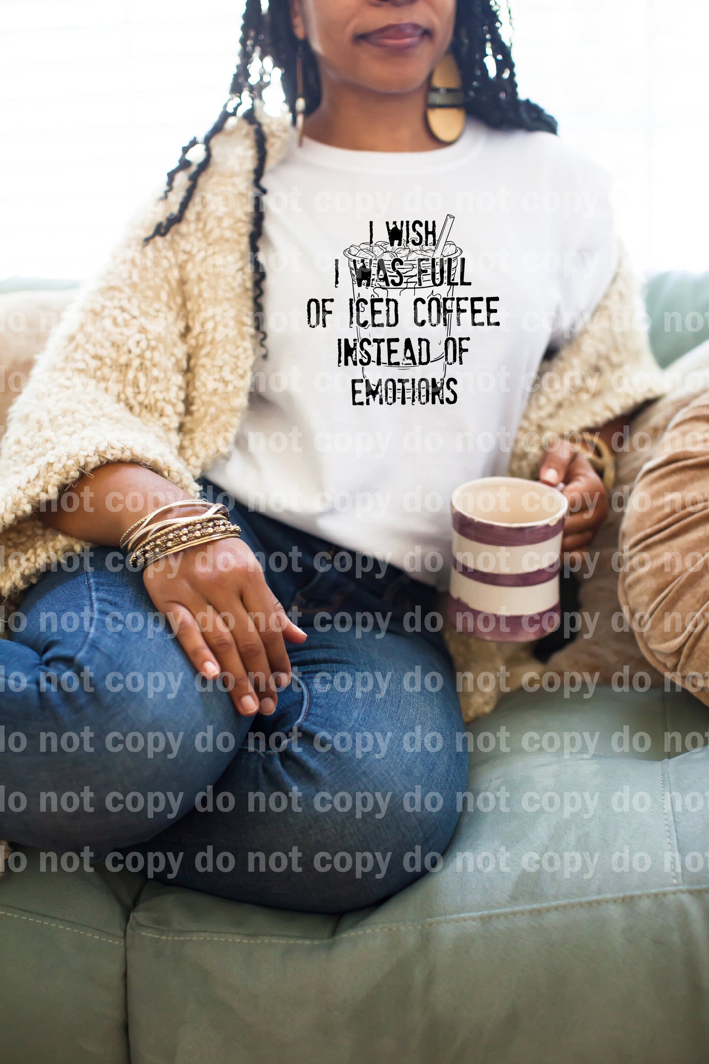 I Wish I Was Full Of Iced Coffee Instead Of Emotions Dream Print or Sublimation Print