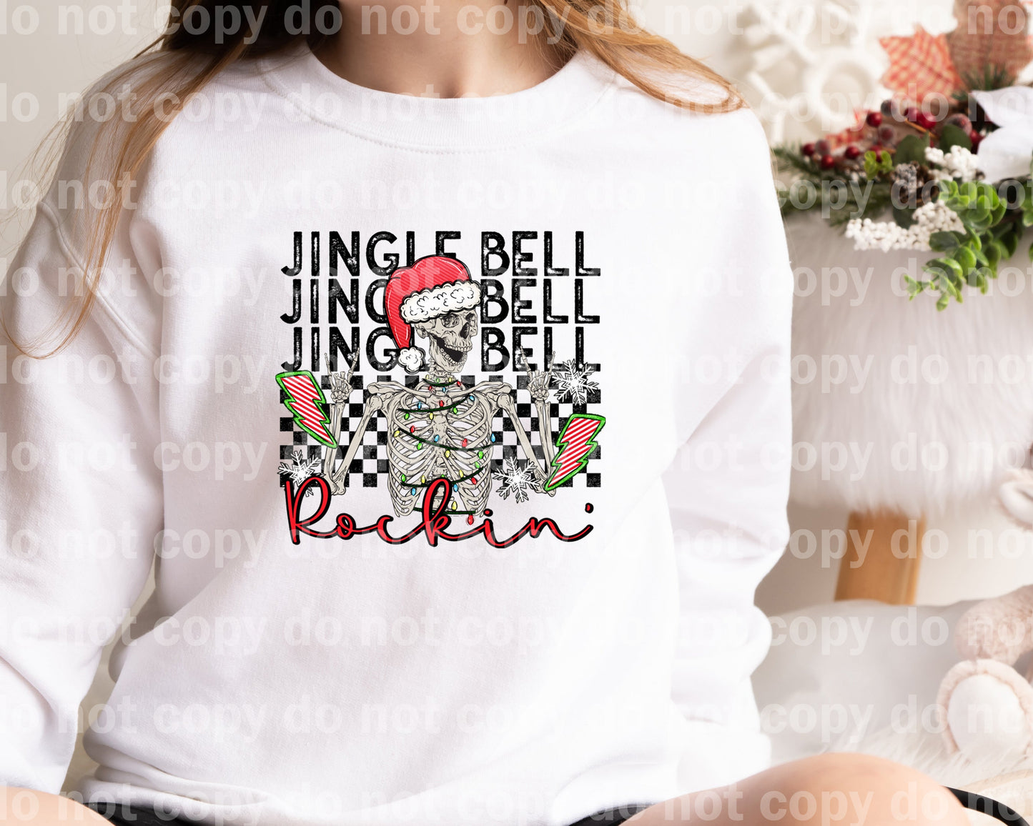 Jingle Bell Rockin Distressed Dream Print or Sublimation Print