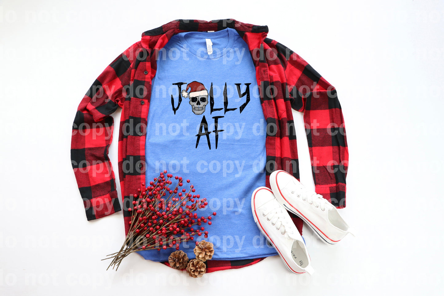 Jolly AF Distressed Full Color/One Color Dream Print or Sublimation Print