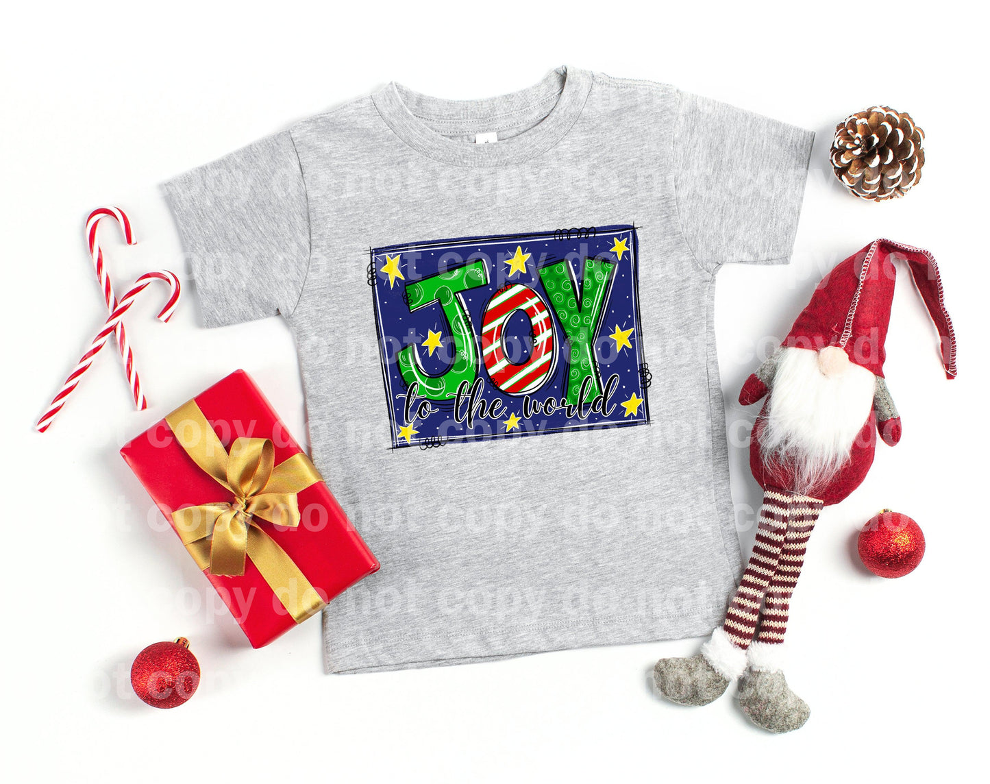 Joy To The World Green Red Blue Dream Print or Sublimation Print