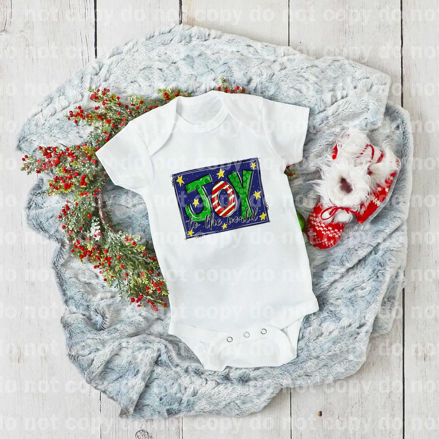 Joy To The World Green Red Blue Dream Print or Sublimation Print