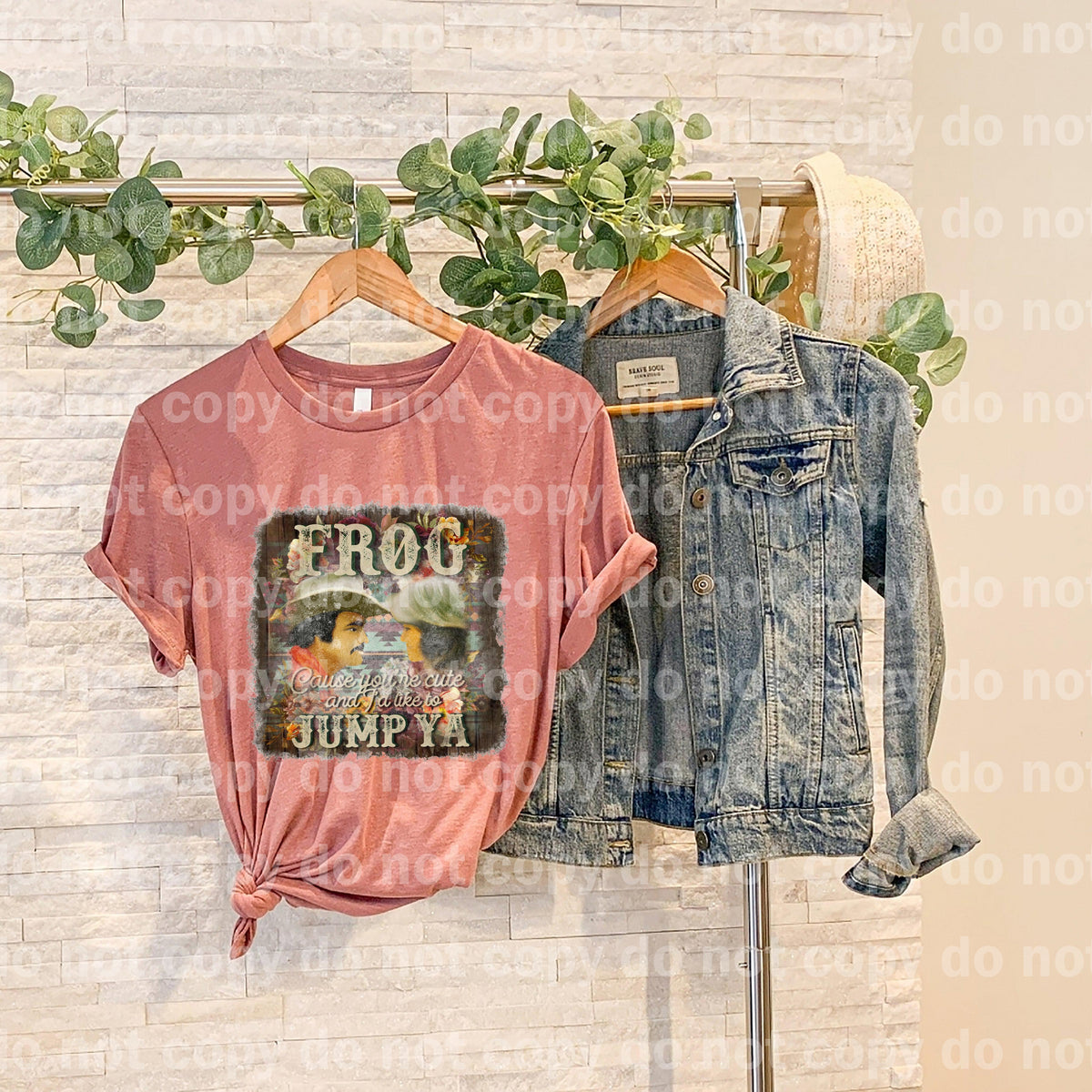 Frog cause you're cute and I'd like to jump ya Dream print transfer