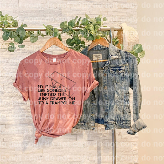 My mind is like someone emptied the Junk Drawer on a Trampoline Dream Print or Sublimation Print
