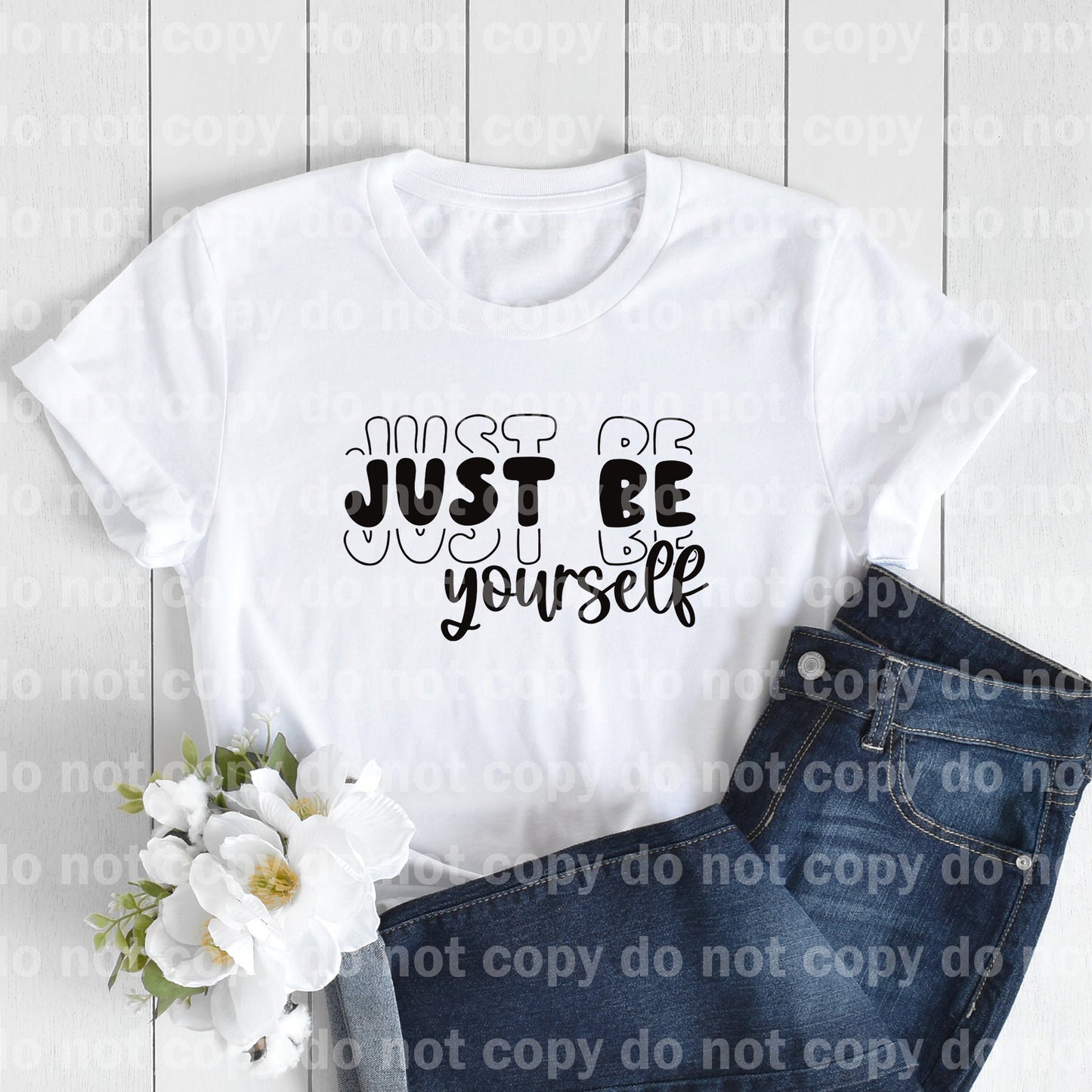 Just Be Yourself Typography Dream Print or Sublimation Print